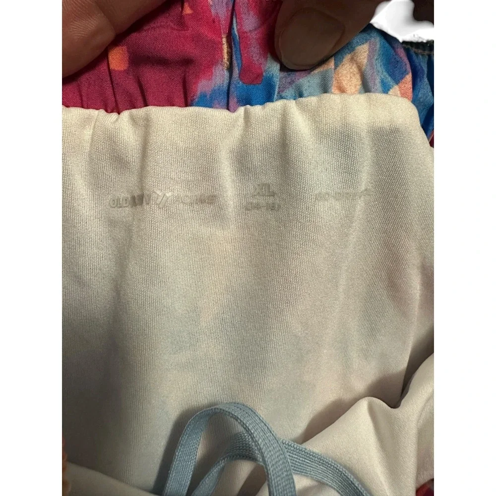 Old Navy‎ Kids Girls XL Shorts Athletic Floral Print Elastic Waist Drawstring